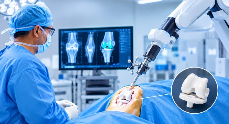 Doctors Perform First Robotic Knee Replacement Using Advanced Ceramic Implant in Delhi